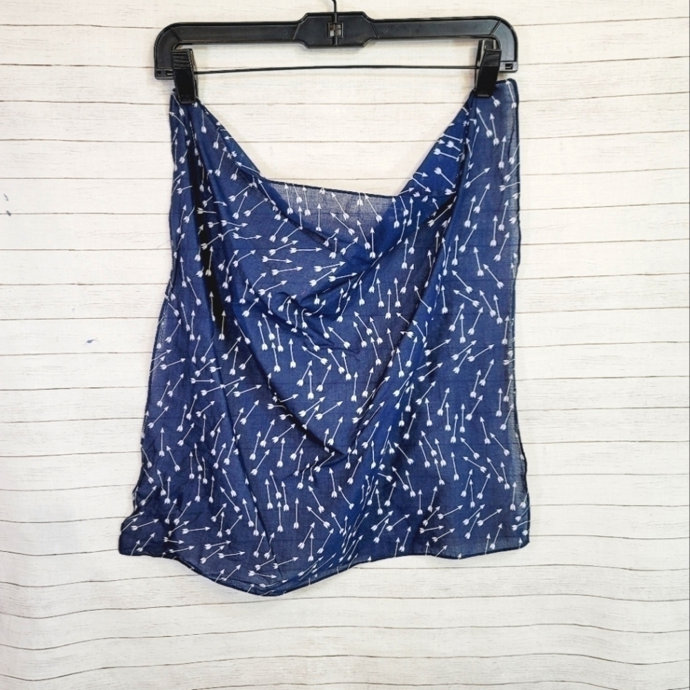 J.CREW WHITE ARROW BLUE SCRAF